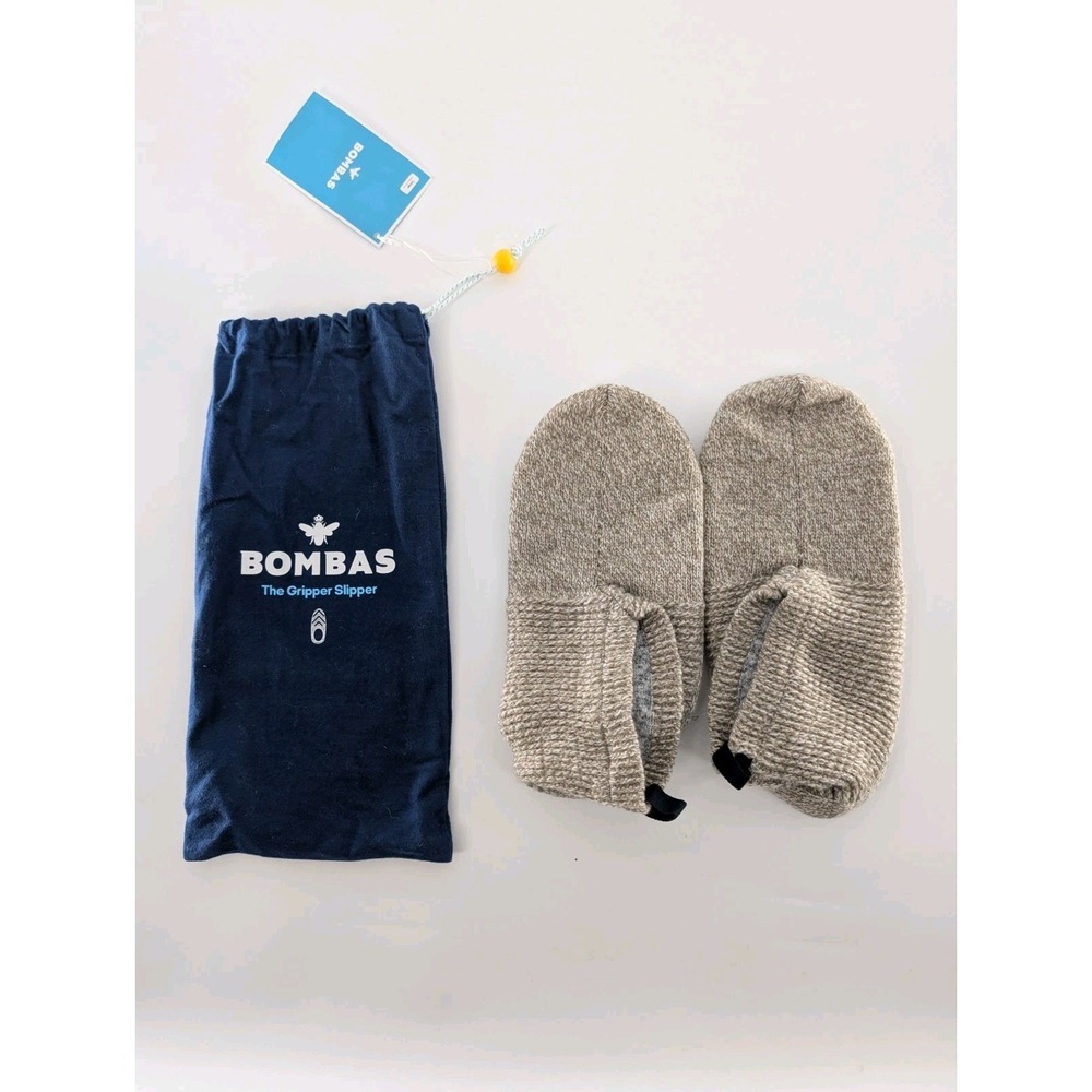 Bombas | Gripper Slipper in Taupe Size Large New In BAG